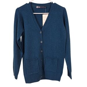 Isle Essentials Pure New Wool Button Down Cardigan